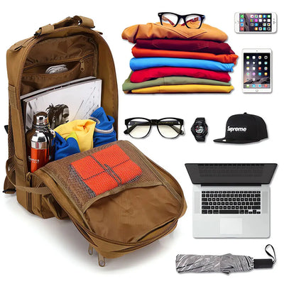 30L Tactical Backpack Assault Backpack Molle 3P Camping Hunting Backpacks Camo 3 Day Rucksack Men Hiking Outdoor Travel Backpack