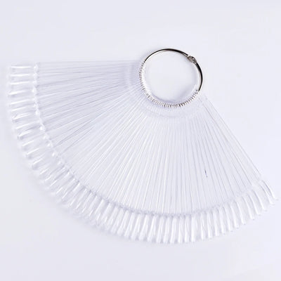 50pcs Oval Nail Display Tips for UV Gel Swatching - Smarsty