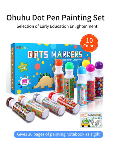 Ohuhu Washable Large Dot Makers Bingo Pen Mini Graffiti Flowing Pen Washable Paint Signature Pen Watercolor Pen Painting Tools - Smarsty