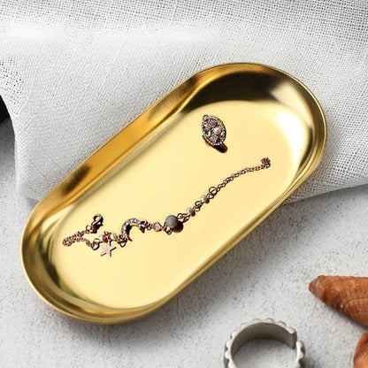 Stainless Steel Nail Art Storage Tray with Versatile Functionality - Smarsty