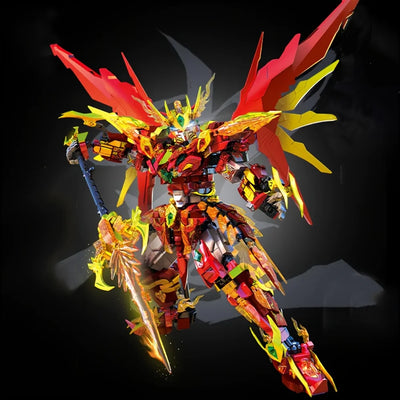 Technic Three Zhangfei Mech Building Block Model Robot Toy DIY Festival Gift Hobby Collection Festive Atmosphere Decoration
