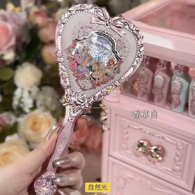 Flower Knows Angel Series Handheld Mirror Stylish and Portable - Smarsty