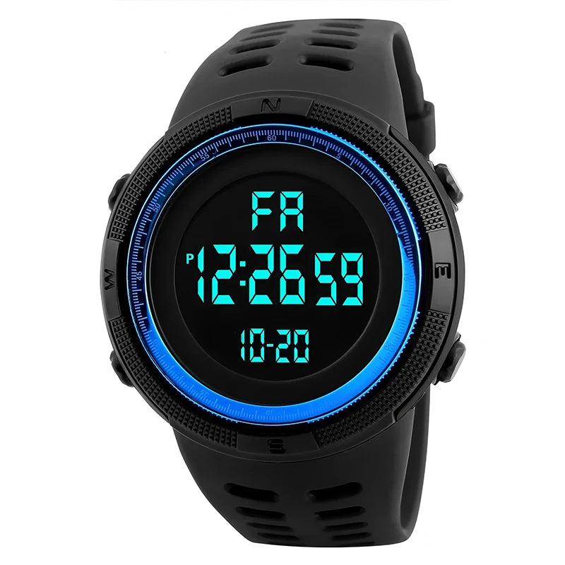 Men's Digital Sports Watch with LED Countdown Feature - Smarsty