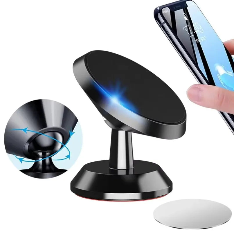 360 Degree Rotation Magnetic Car Phone Holder for iPhone - Smarsty