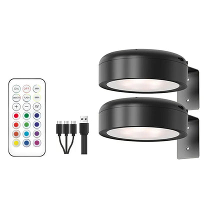 2/3pc Rechargeable Picture Light Magnetic LED Painting Light with Remote and Timer Art Display Light Dimmable 3 Lighting Modes