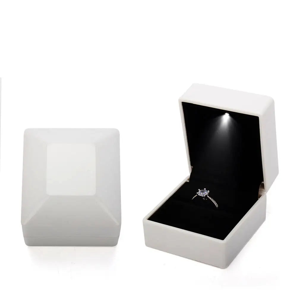 Luxury LED Jewelry Ring Box for Engagement and Wedding - Smarsty