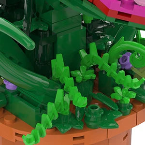 Audrey 2 Piranha Plant Bricks Compatible with Lego, Little Shop of Horrors Flowers Building Blocks, Gift for Halloween Christmas - Smarsty