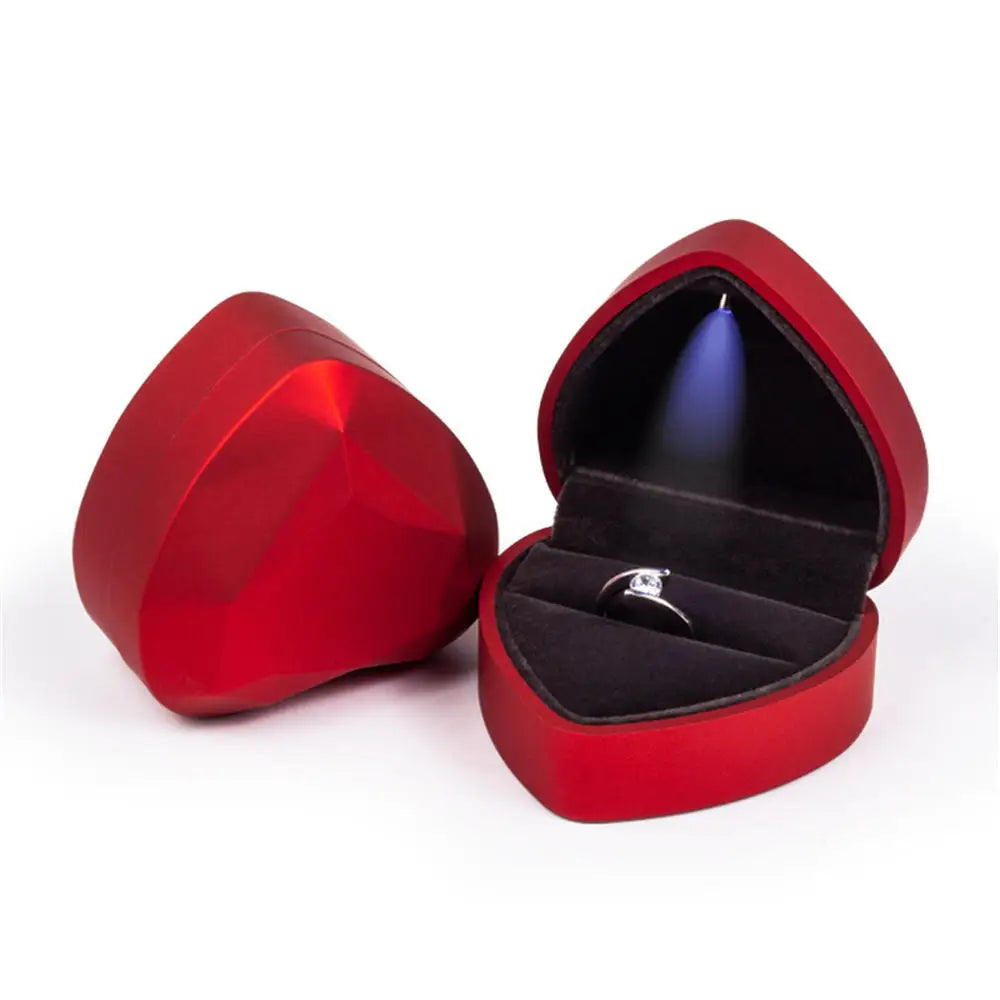 Luxury LED Jewelry Ring Box for Engagement and Wedding - Smarsty