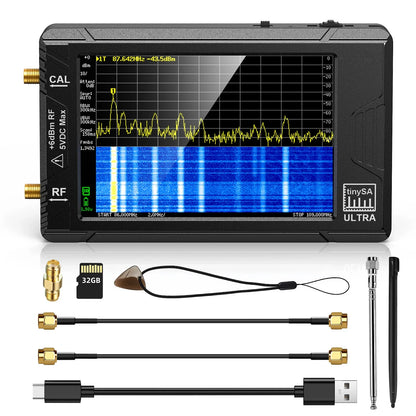 TinySA Ultra Spectrum Analyzer 4 Inch Display 100kHz to 5.3GHz - Smarsty