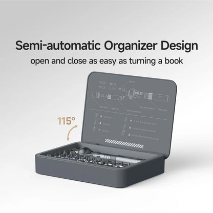 VMAN 40-in-1 Multi-Function Ratchet Screwdriver Kit with Magnetic Bits – Mini Repair Tool Set for PC, iPhone & Home Use