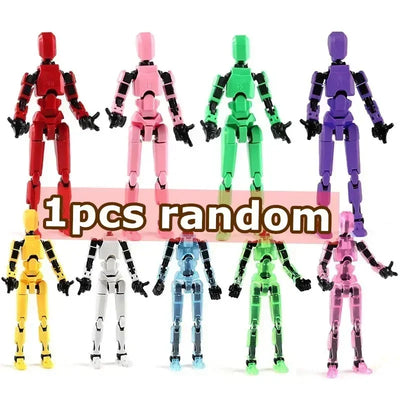 DIY Luminous T13 Multi-Jointed Movable Shapeshift Robot 3D Printed Mannequin Lucky robot and dog Action Figures Toys kids Gifts - Smarsty