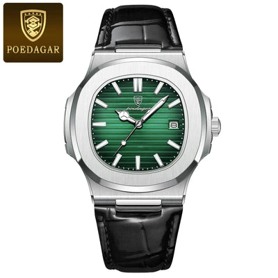 Luxury Waterproof Square Men's Quartz Watch with Luminous Dial - Smarsty