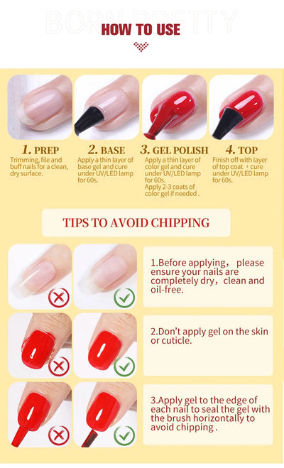 Born Pretty Super Top Coat and Base Gel Polish - Smarsty