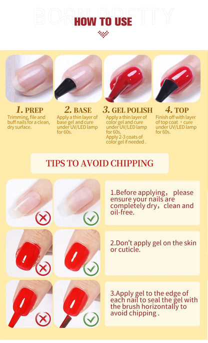 Born Pretty Super Top Coat and Base Gel Polish - Smarsty