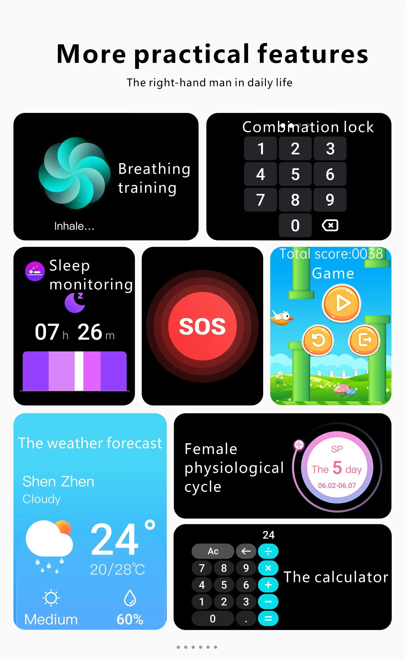 LIGE Smart Watch for Women with Bluetooth and Waterproof Design - Smarsty
