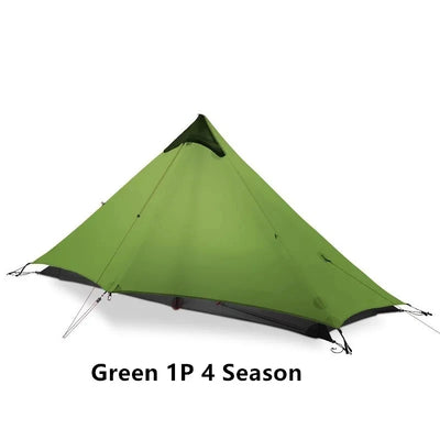 FLAME'S CREED Lanshan 1 Person Oudoor Ultralight Camping Tent Single Man 3 Season Professional 15D Silnylon Rodless Tent by Smarsty