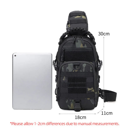 Men's Camping Chest Bag Tactical Sports Shoulder Outdoor Fanny Pack Hiking Climbing Cycling Fishing MOLLE System Sling Bags