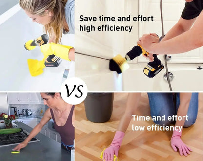 Drill Brush Electric Scrubber Kit For Bathroom Cleaning - Smarsty
