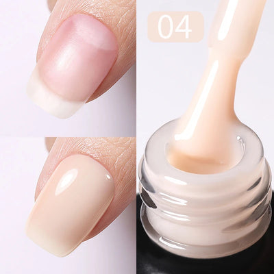Born Pretty Milky Pink Rubber Base Gel Polish 15ml Self Leveling Formula - Smarsty