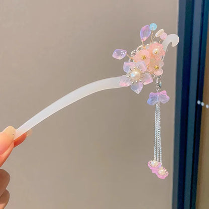 Elegant Flower Tassel Hair Clip for Women - Smarsty