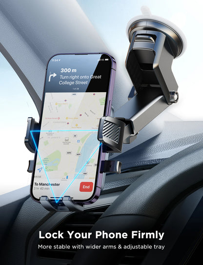 Universal Car Phone Mount With Strong Suction 360 Rotation - Smarsty