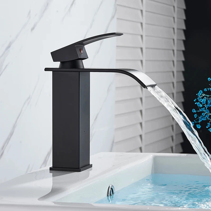 Copper Core Waterfall Stainless Steel Basin Faucet - Smarsty