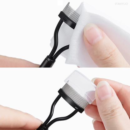 Black Foldable Eyelash Brush Comb for Perfectly Separated Lashes - Smarsty