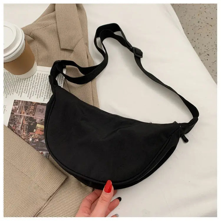 Soft Nylon Crossbody Bag For Women With Laptop Compartment - Smarsty