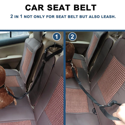 Adjustable Two-in-One Pet Car Seat Belt Harness - Smarsty