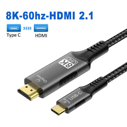 8K USB C to HDMI Cable for High-Speed Streaming - Smarsty