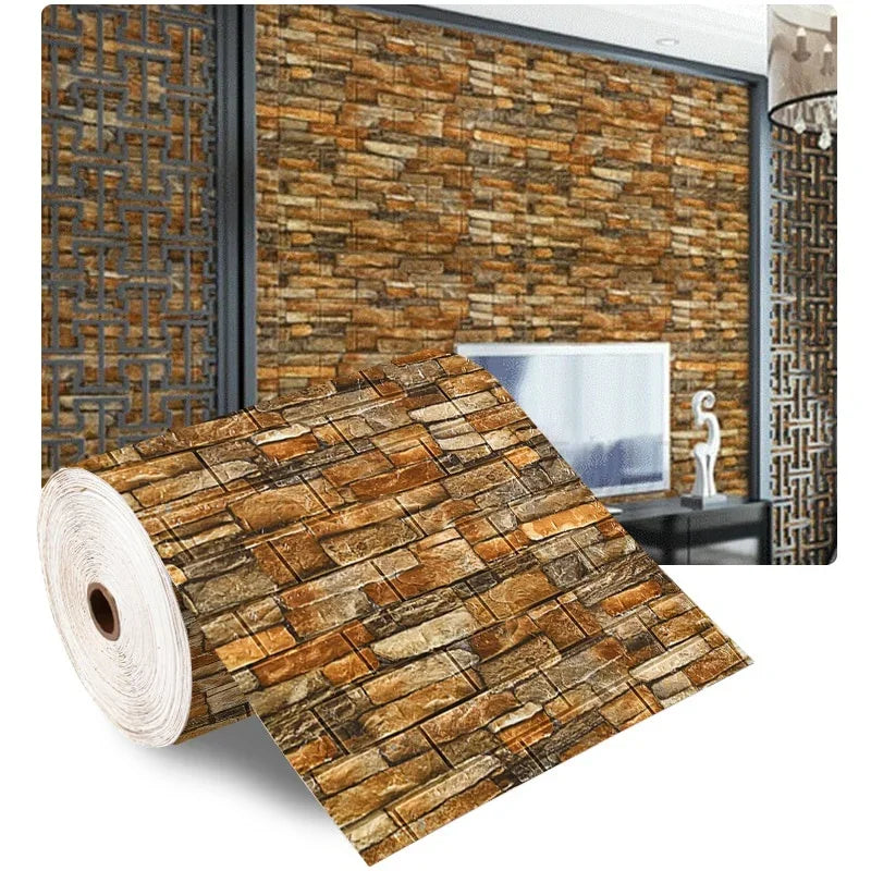3D Foam Brick Wall Panels Self Adhesive Waterproof Decor - Smarsty