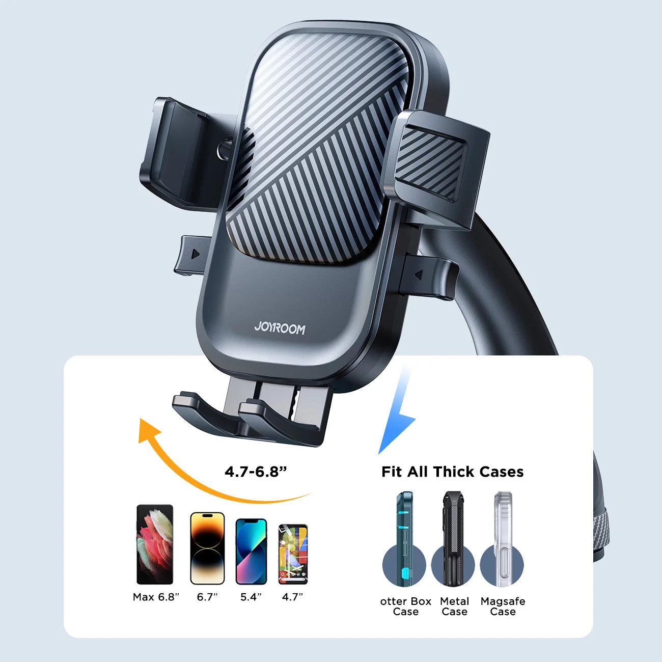 Universal Car Phone Mount With Strong Suction 360 Rotation - Smarsty
