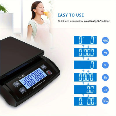 30KG/1G Digital Electronic Kitchen Scale Household Electronic Balance Scale Weight Balance Food Scale with LCD Digital Scale by Smarsty