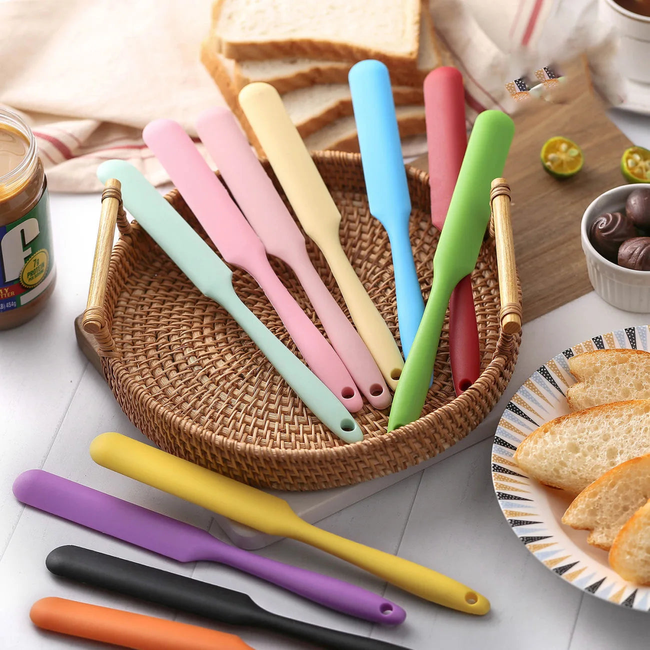 Heat Resistant Silicone Spatula for Baking and Mixing - Smarsty