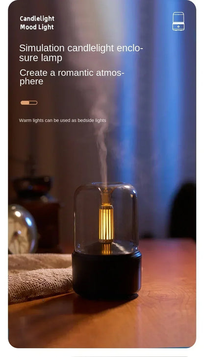 Candlelight Aromatherapy Humidifier for Home Office - Smarsty