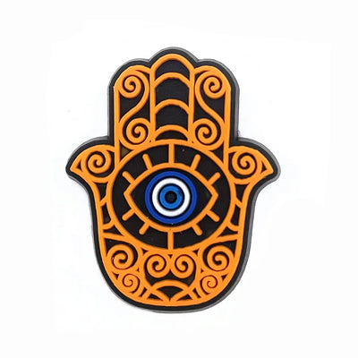 Evil Eye Shoe Charms for Crocs Accessories Blue Eyeball Monster Badge Women Buckle Kids Pins Decoration Jeans Shoes Accessories - Smarsty