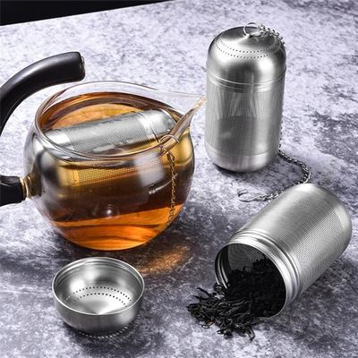 Tea Strainer Stainless Steel Tea Infuser Tea Leaves Spice Seasoning Ball Strainer Teapot Fine Mesh Coffee Filter Teaware - Smarsty