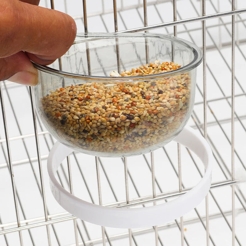 Detachable Plastic Bird Feeding Bowl with Convenient Hanging Design - Smarsty