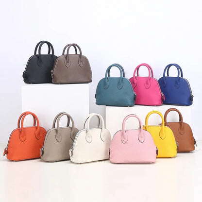 Cow Leather Shell Bag Crossbody Women Messenger Style - Smarsty