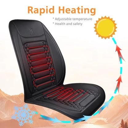 Heated Car Seat Cover 12V Warmth Pad For Winter Comfort - Smarsty