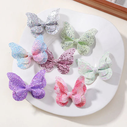 Glitter Butterfly Hair Clips for Girls - Cute Headwear Set - Smarsty