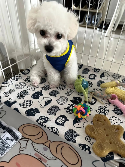 Portable Elevated Dog Bed with Washable Fabric - Smarsty
