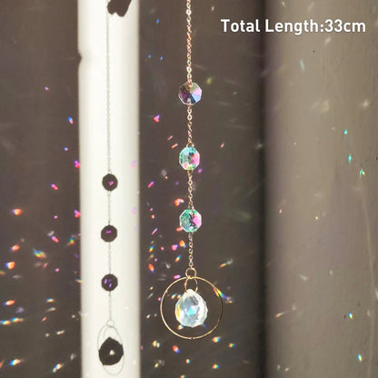 Hanging Crystal Pendant Suncatcher Wind Chimes for Home Decor - Smarsty
