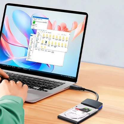 USB 3.0 To SATA Hard Drive Adapter External Hard Drive Converter USB 3.0 To SATA Adapter for 2.5 Inch HDD/SSD Data Transfer