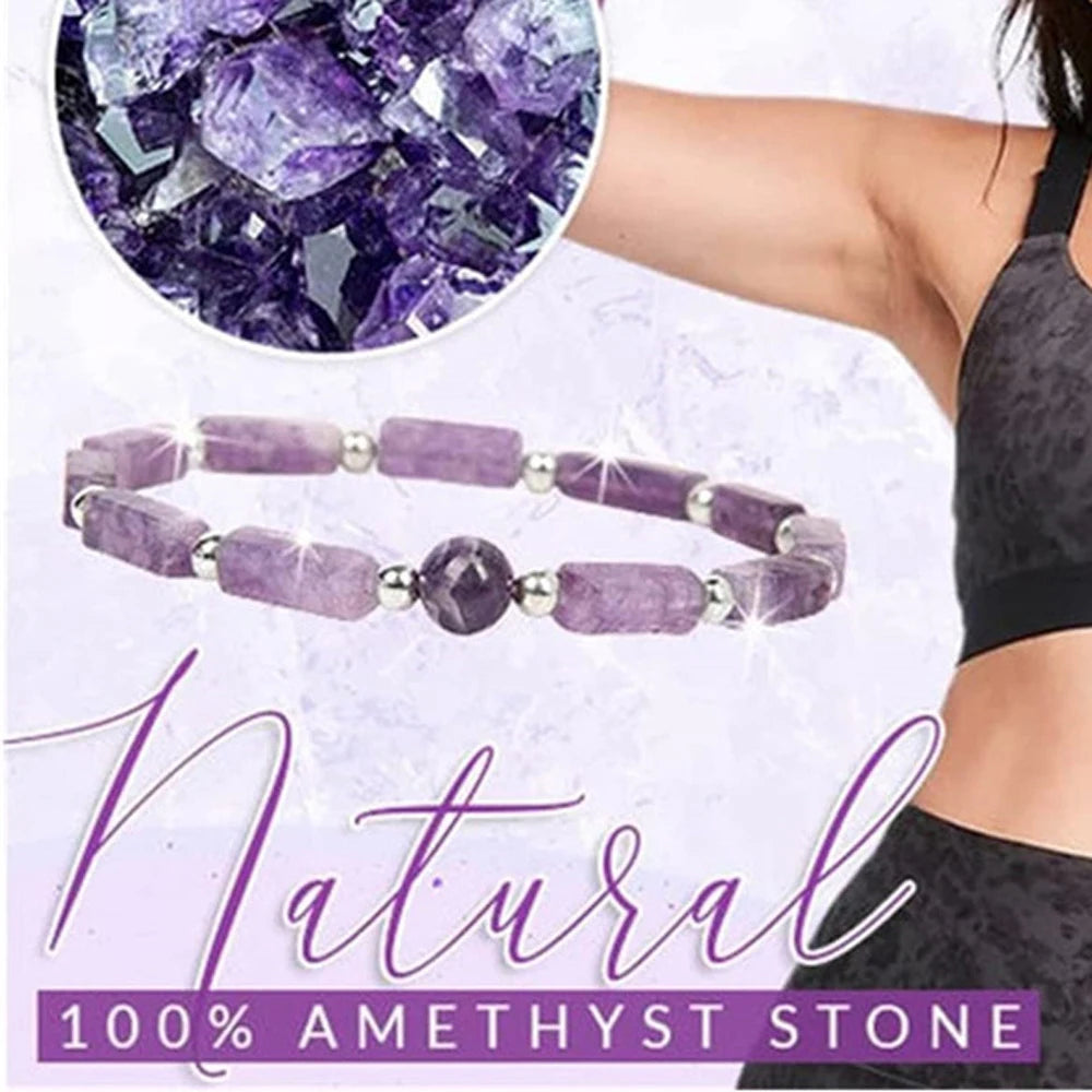 Amethyst Healing Bracelet Set for Weight Loss and Meditation - Smarsty