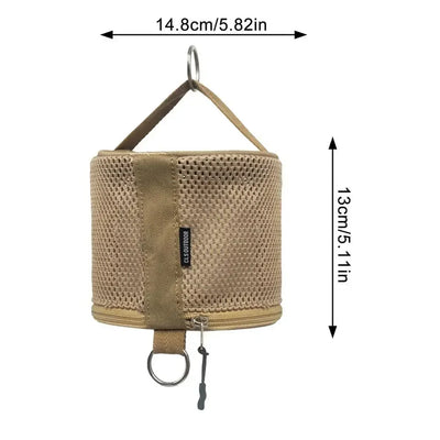 Outdoor camping tissue case roll paper storage bag with hook portable tissue holder tent hanging napkin holder camping supplies by Smarsty