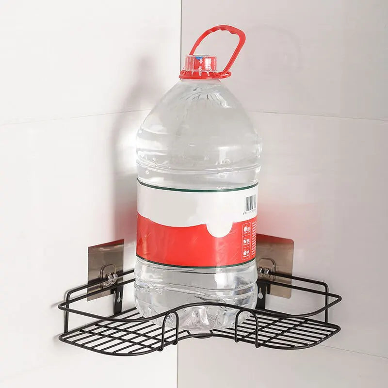 Durable Iron Triangle Corner Rack for Kitchen and Bathroom - Smarsty