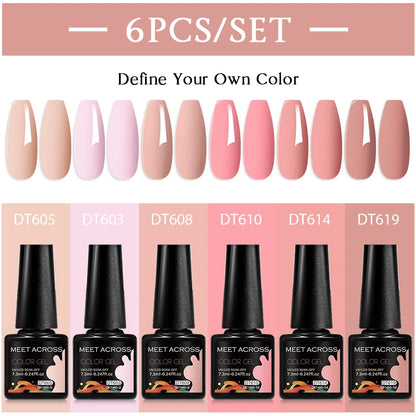 Nude Brown Gel Nail Polish Set for Long Lasting Manicure - Smarsty