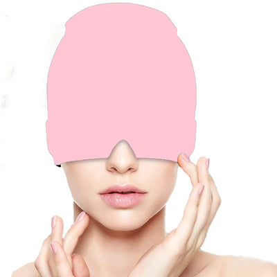 Gel Hot Cold Therapy Headache Migraine Relief Cap For Chemo,Sinus,Neck Wearable Therapy Wrap Stress Pressure Pain Relief Massage