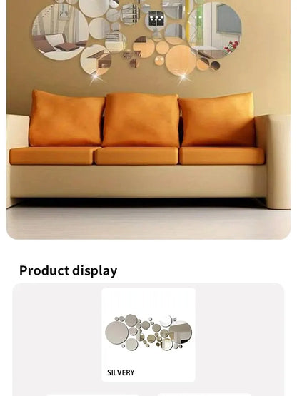 3D Acrylic Mirror Wall Stickers for Stunning Room Decor - Smarsty